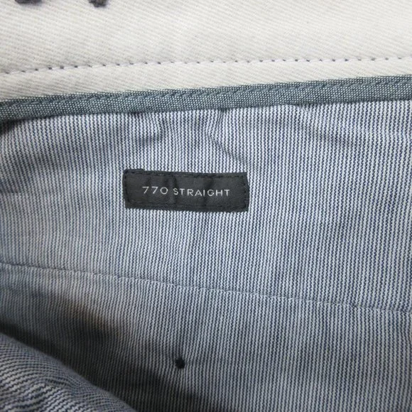 32x30 J.CREW 770 SKINNY FIT 100% COTTON PANTS BLACK Sz 32W x 30L - Picture 5 of 5